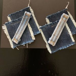 Boho up cycle hand crafted earrings